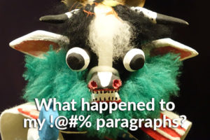 text formatting frustrations